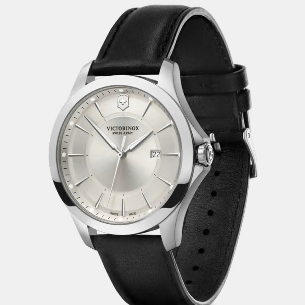 Victorinox Classic Silver and Black Alliance Watch